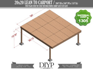 Lean to carport plans, 20x20 car garage plans, attached car port plans, diy car port ideas, easy carport plans